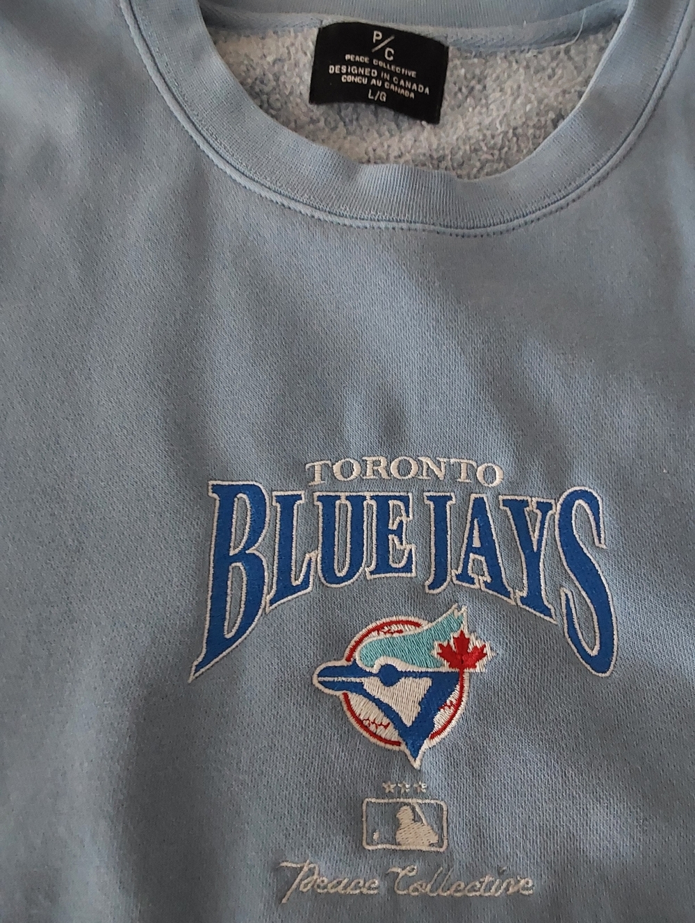Toronto Blue Jays Light Blue Crewneck Sweatshirt - Peace Collective